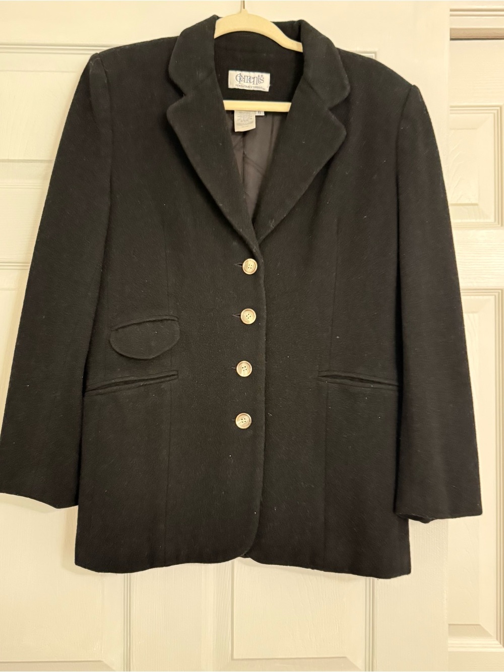 Spiegel Black Women's Blazer with Gold Buttons